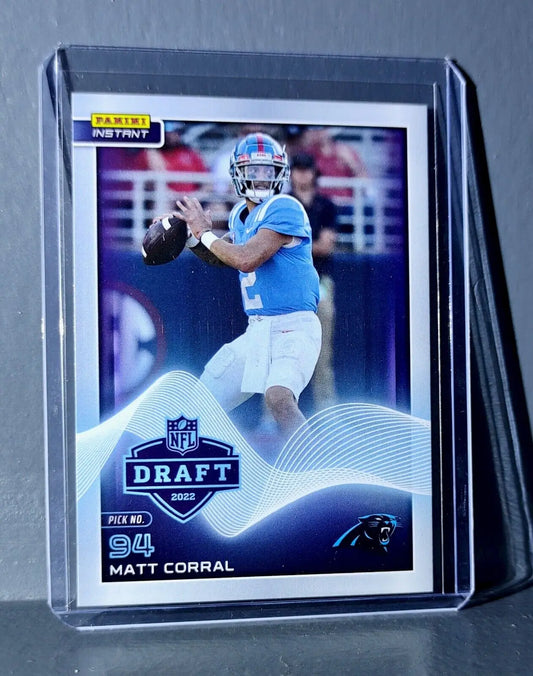 Matt Corral 2022 Panini NFL Instant Draft Night #26 Rookie Football Card 1 of 46