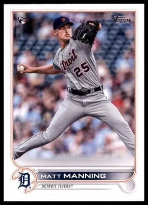 Matt Manning Rookie 2022 Topps #31 Detroit Tigers - Baseball Card Single