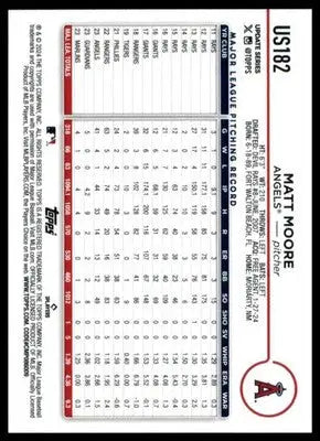 Matt Moore 2024 Topps Update #US182 Los Angeles Angels - Baseball Card Single