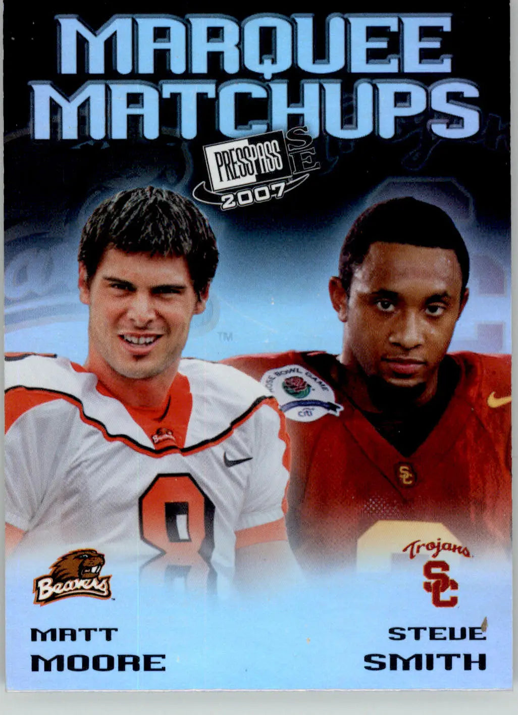 Matt Moore / Steve Smith - 2007 Press Pass SE - #MM-17 - Marquee Matchups - Football Card Single