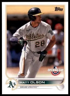 Matt Olson 2022 Topps Opening Day #187 Oakland Athletics - Baseball Card Single