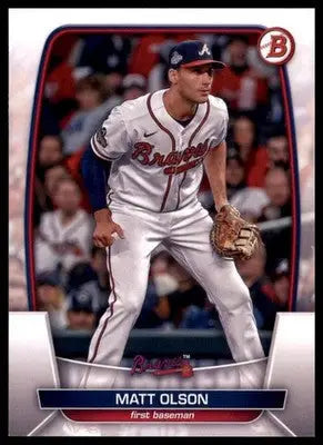 Matt Olson 2023 Bowman #4 Atlanta Braves - Baseball Card Single