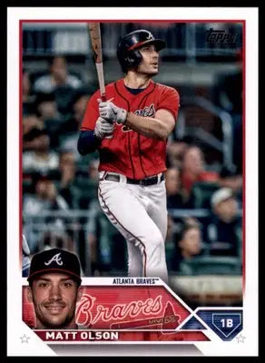 Matt Olson 2023 Topps #481 Atlanta Braves - Baseball Card Single