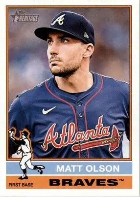 Matt Olson - 2025 Topps Heritage - #102 - Baseball - Baseball Card Single