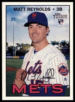 Matt Reynolds Rookie 2016 Topps Heritage #655 New York Mets - Baseball Card Single