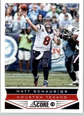Matt Schaub - 2013 Score - #82 - Football - Football Card Single