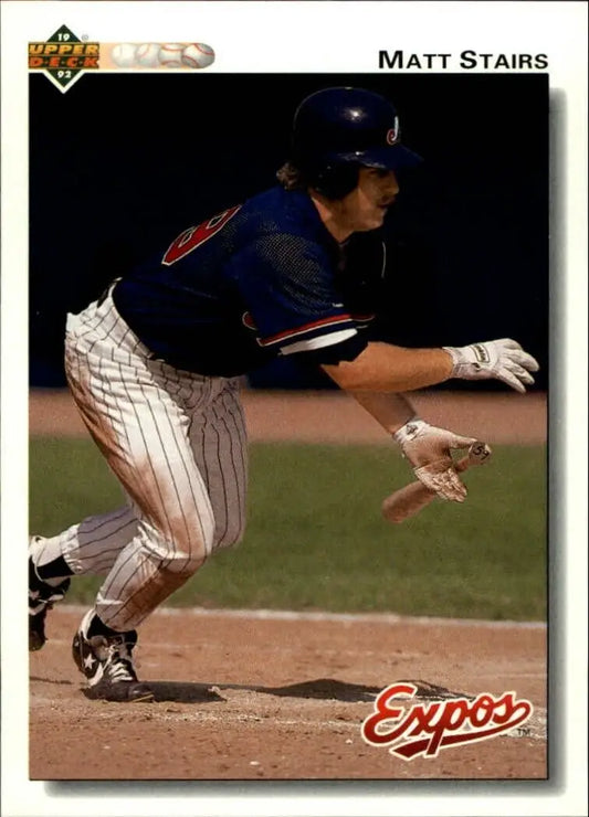 Matt Stairs 1992 Upper Deck MLB #786 Rookie Baseball Card Montreal Expos - Baseball Card Single