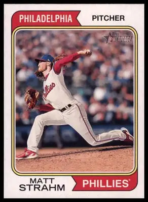 Matt Strahm 2023 Topps Heritage #373 Philadelphia Phillies - Baseball Card Single