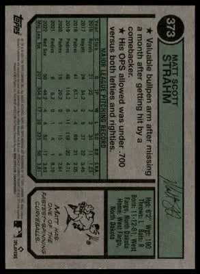 Matt Strahm 2023 Topps Heritage #373 Philadelphia Phillies - Baseball Card Single