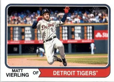 Matt Vierling - 2023 Topps Heritage - #530 - Baseball - Baseball Card Single