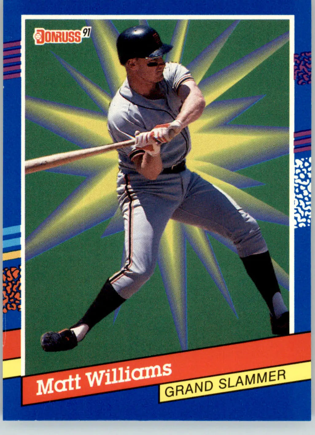 Matt Williams - 1991 Donruss - #8c - Grand Slammers Factory Set Border - Baseball Card Single