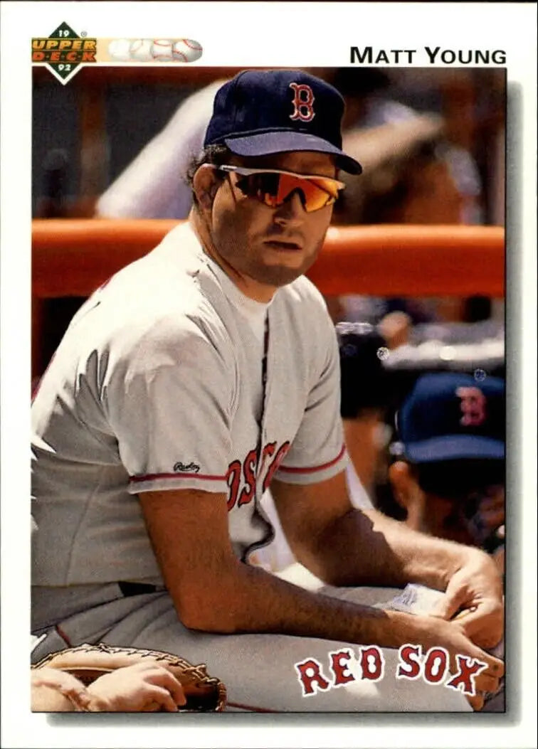 Matt Young 1992 Upper Deck MLB #505 Baseball Card Boston Red Sox