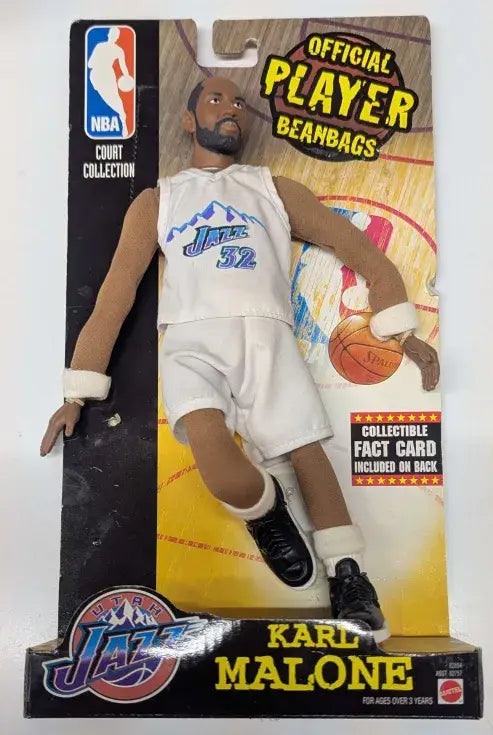 Mattel NBA Official Player Beanbags Karl Malone - Action Figure & Toy