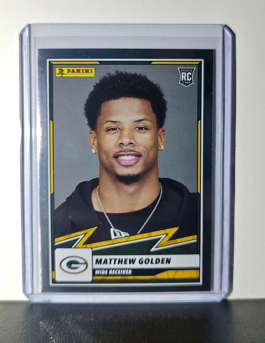 Matthew Golden Rookie 2025 Panini NFL #80 Foil Sticker Card Green Bay Packers - Football Card Single