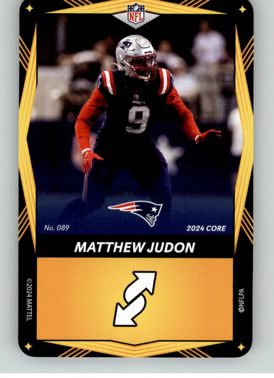 Matthew Judon - 2024 UNO Elite Core Edition - Yellow - #089 - Football - Football Card Single