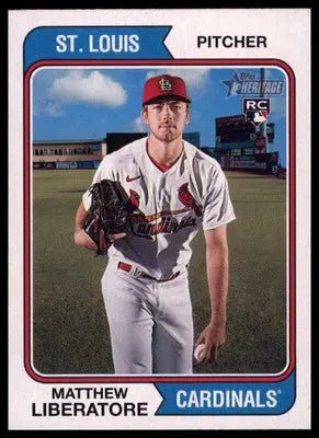 Matthew Liberatore Rookie 2023 Topps Heritage #365 St. Louis Cardinals - Baseball Card Single