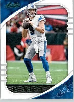 Matthew Stafford - 2020 Panini Absolute - #8 - Green Football - Football Card Single