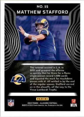 Matthew Stafford - 2022 Panini Illusions - #52 - Football - Football Card Single