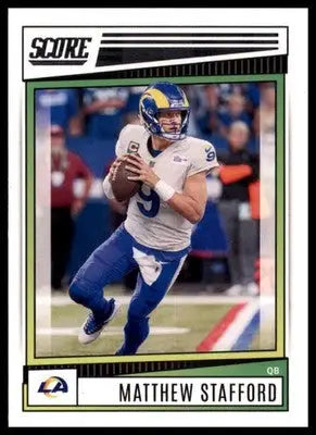 Matthew Stafford 2022 Score #155 Los Angeles Rams - Football Card Single