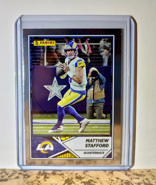Matthew Stafford 2024 Panini NFL #14 Silver Foil Sticker Card Los Angeles Rams - Football Card Single