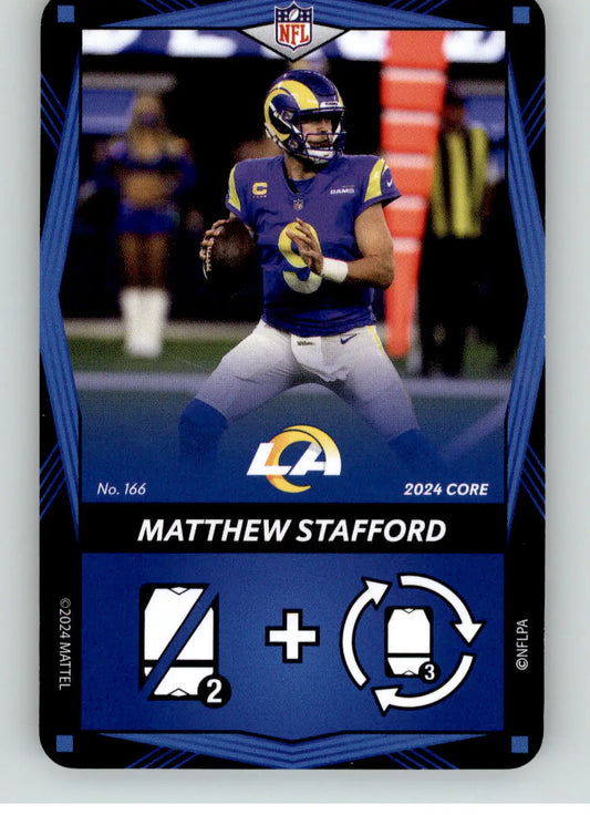 Matthew Stafford - 2024 UNO Elite Core Edition - Blue - #166 - Football - Football Card Single