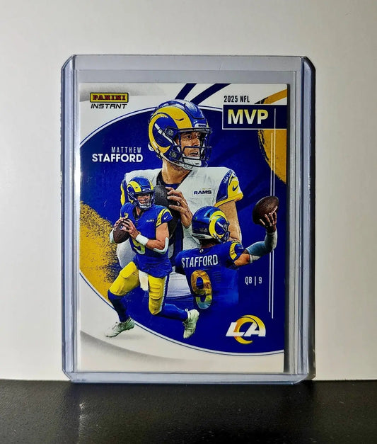 Matthew Stafford 2025 Panini NFL MVP Football Card Las Angeles Rams 1 of 1978 - Football Card Single
