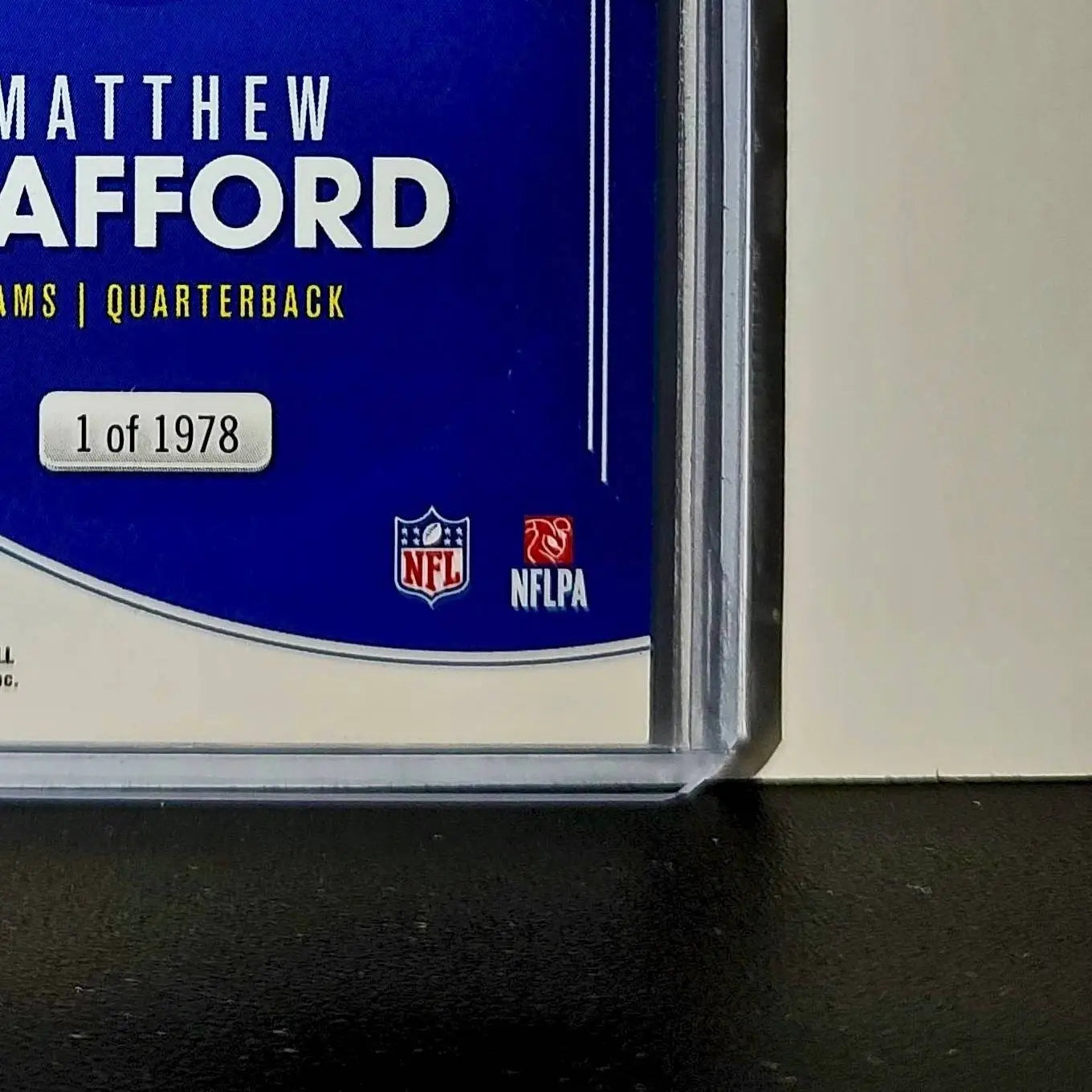 Matthew Stafford 2025 Panini NFL MVP Football Card Las Angeles Rams 1 of 1978 - Football Card Single