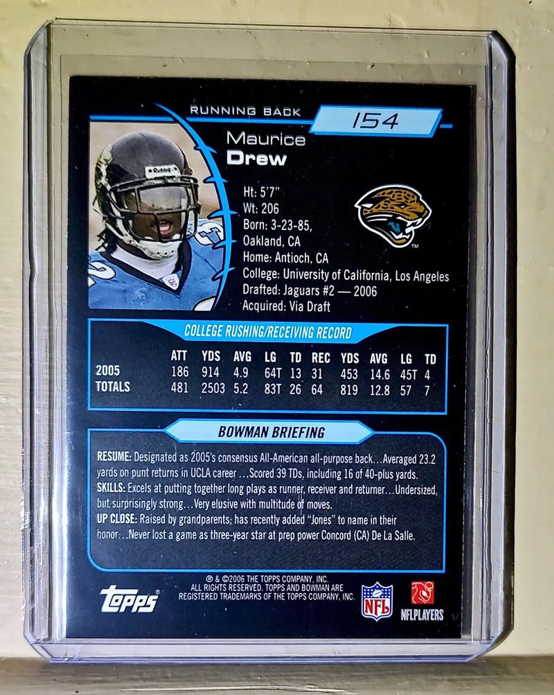 Maurice Drew 2006 Topps Bowman Rookie Football #154 NFL Card Jaguars