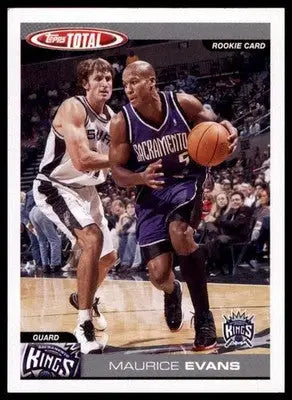 Maurice Evans Rookie 2004-05 Topps Total #347 Sacramento Kings - Basketball Card Single
