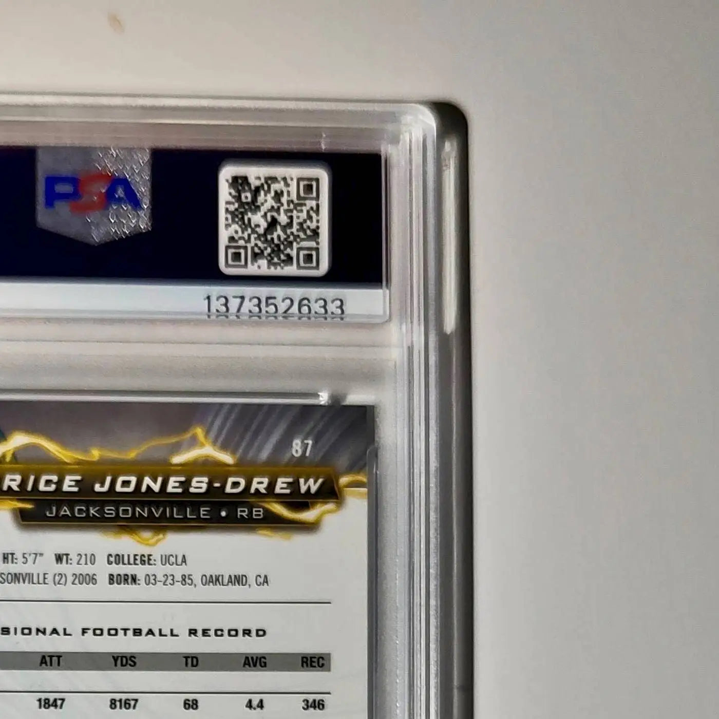 Maurice Jones-Drew 2023 Topps #87 4/5 Resurgence Red Power Surge PSA 9 Mint - Football Card Single