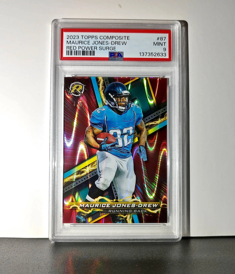 Maurice Jones-Drew 2023 Topps #87 4/5 Resurgence Red Power Surge PSA 9 Mint - Football Card Single