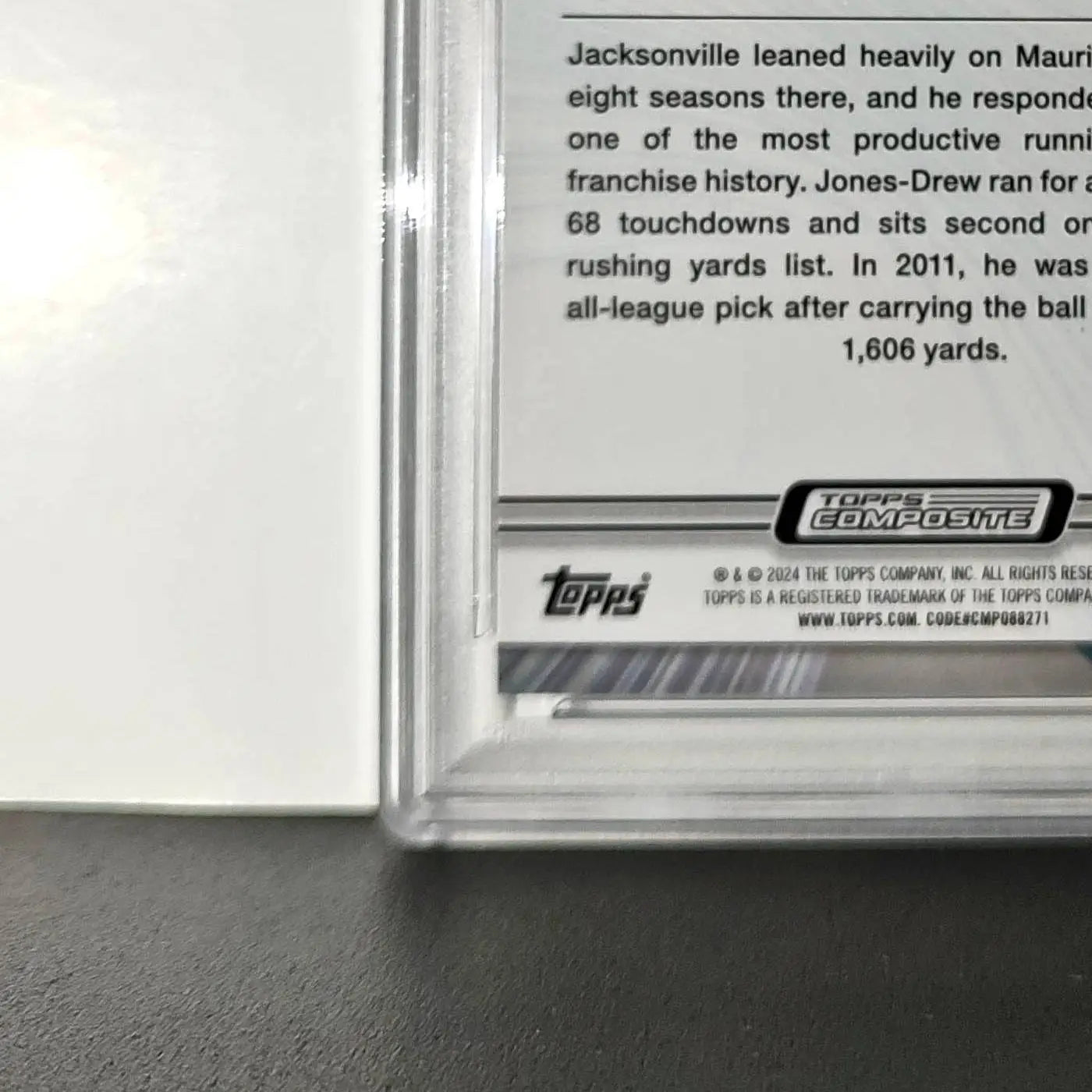 Maurice Jones-Drew 2023 Topps #87 4/5 Resurgence Red Power Surge PSA 9 Mint - Football Card Single