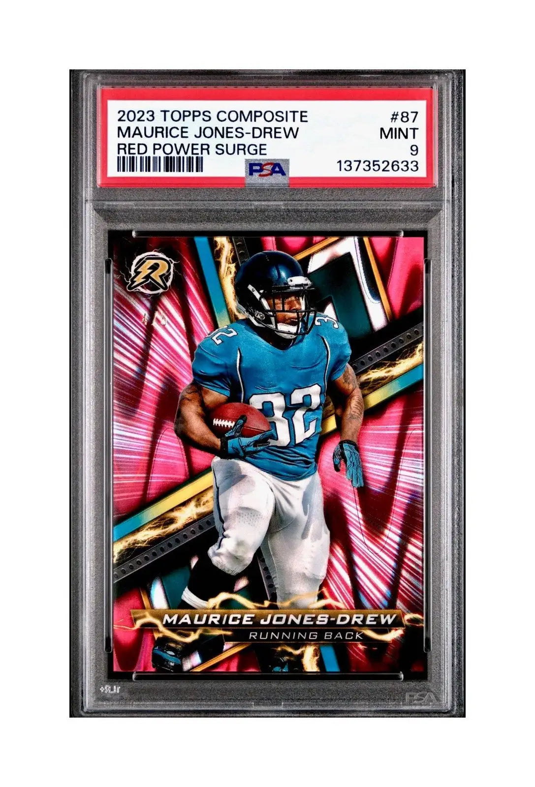 Maurice Jones-Drew 2023 Topps #87 4/5 Resurgence Red Power Surge PSA 9 Mint - Football Card Single