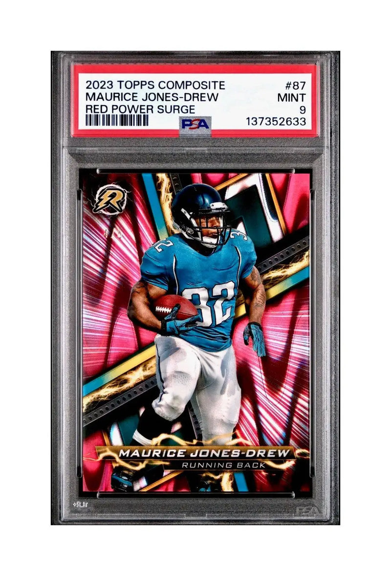 Maurice Jones-Drew 2023 Topps #87 4/5 Resurgence Red Power Surge PSA 9 Mint - Football Card Single