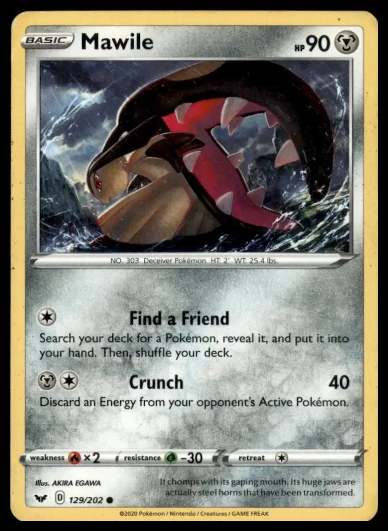 Mawile 129/202 Swsh01: Sword & Shield Regular - Pokémon Card Single