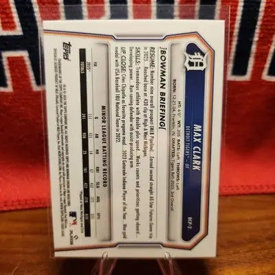 Max Clark 2026 Bowman Chrome Prospects #BCP-2 - Baseball Card Single
