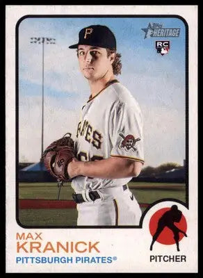 Max Kranick Rookie 2022 Topps Heritage #392 Pittsburgh Pirates - Baseball Card Single