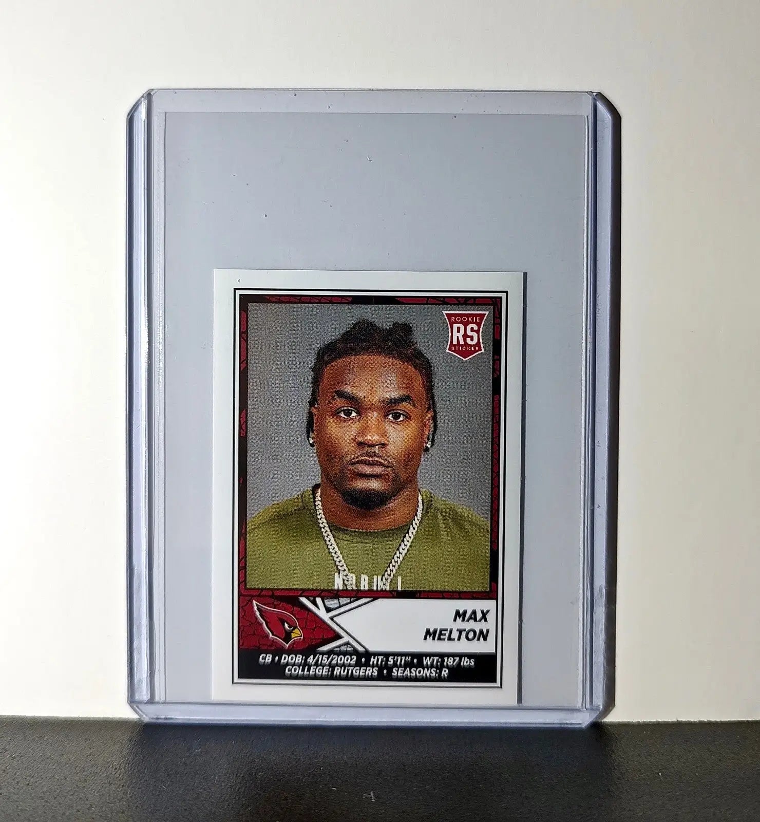Max Melton Rookie 2024 Panini NFL #498 Sticker Cardinals - Football Card Single