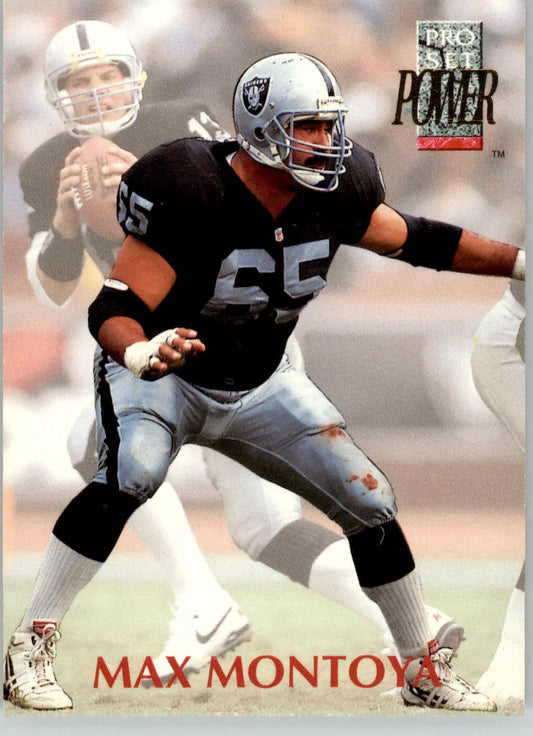 Max Montoya - 1992 Pro Set Power - #65 - Football - Football Card Single