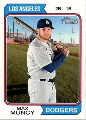 Max Muncy - 2023 Topps Heritage - #194 - Baseball - Baseball Card Single