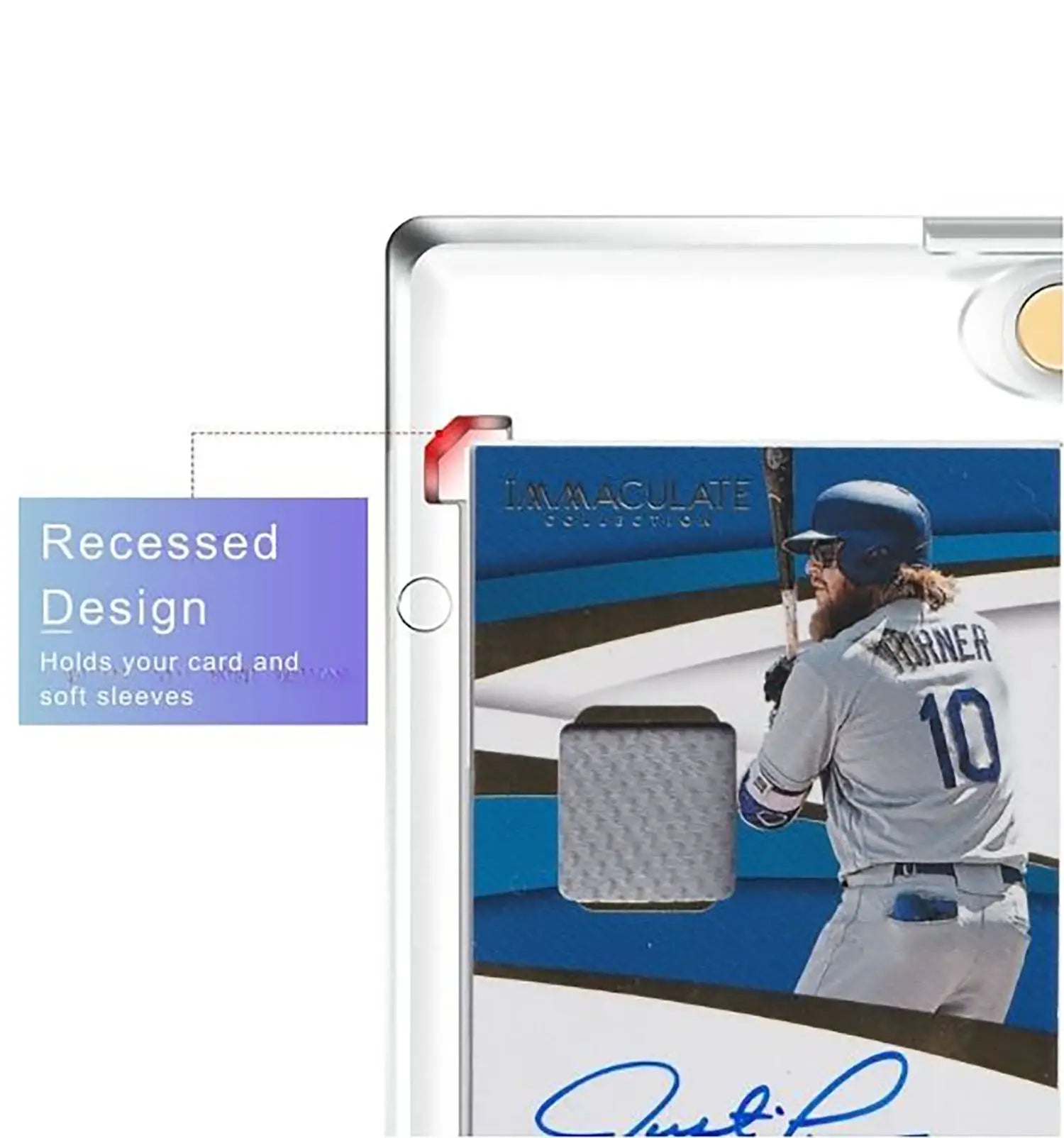 Max Pro Ultra Clear Magnetic Card Holder 75pt w/Sleeve Size - Collectible Trading Card Cases