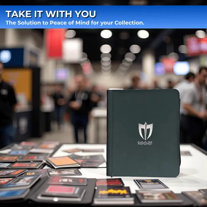 Max Pro Ultra Guardian Top Loader Binder | Holds 252 Standard 3″×4″ Sports & Pokemon Cards - Sports Card Hobby Boxes