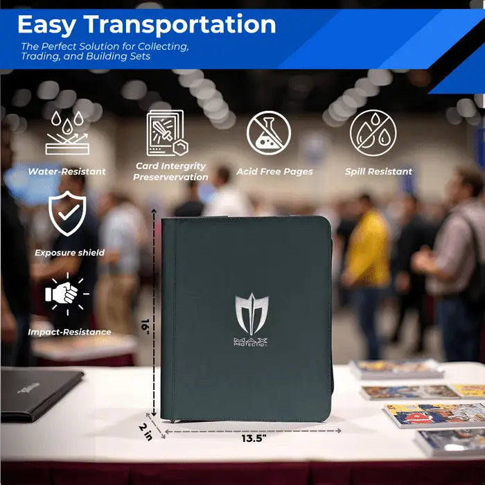 Max Pro Ultra Guardian Top Loader Binder | Holds 252 Standard 3″×4″ Sports & Pokemon Cards - Sports Card Hobby Boxes