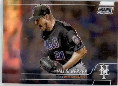 Max Scherzer - 2022 Stadium Club Chrome - #228 - Baseball - Baseball Card Single