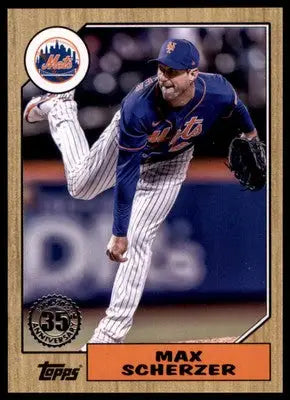 Max Scherzer 2022 Topps Update 1987 35th Anniversary #87TBU-4 NY Mets - Baseball Card Single
