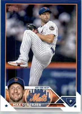 Max Scherzer - 2023 Topps - #21 - Royal Blue Baseball - Baseball Card Single