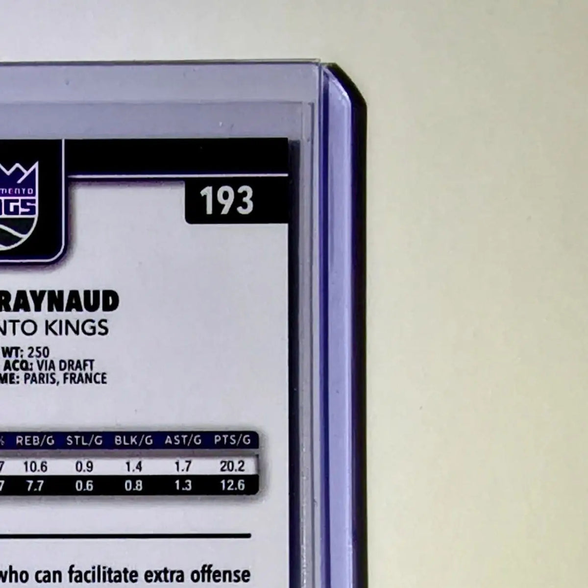 Maxime Raynaud Rookie 2025-26 NBA Topps Chrome Update X-Fractor #193 Card Kings - Basketball Card Single