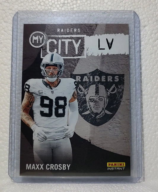 Maxx Crosby 2023 Panini NFL #15 My City Football Card Raiders 1/344 - Football Card Single
