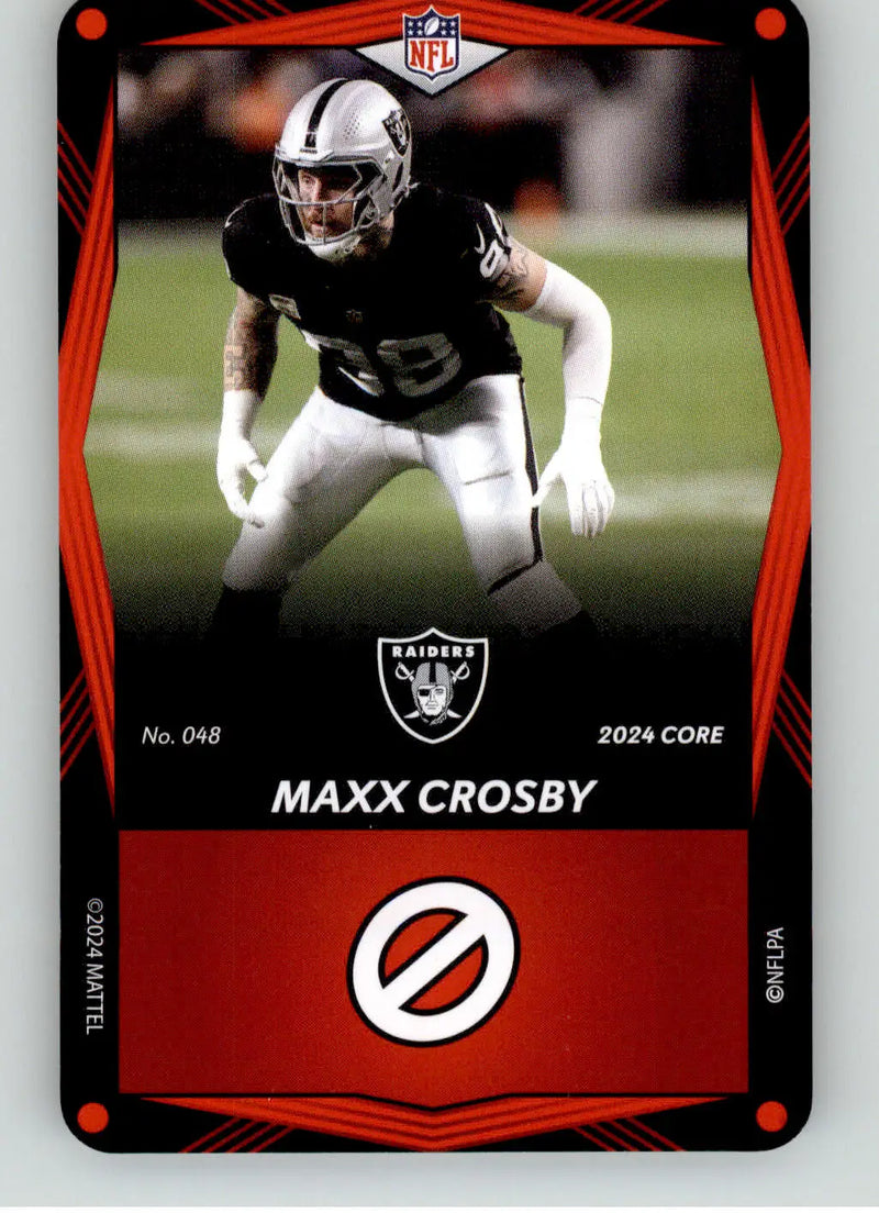 Maxx Crosby - 2024 UNO Elite Core Edition - Red - #048 - Football - Football Card Single