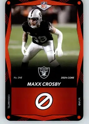 Maxx Crosby - 2024 UNO Elite Core Edition - Red - #048 - Football - Football Card Single